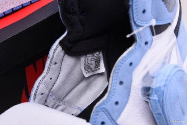 Rep MAX BLACK 1 UNIVERSITY JORDAN WHITE RETRO BLUE AIR HIGH 555088-134 0816